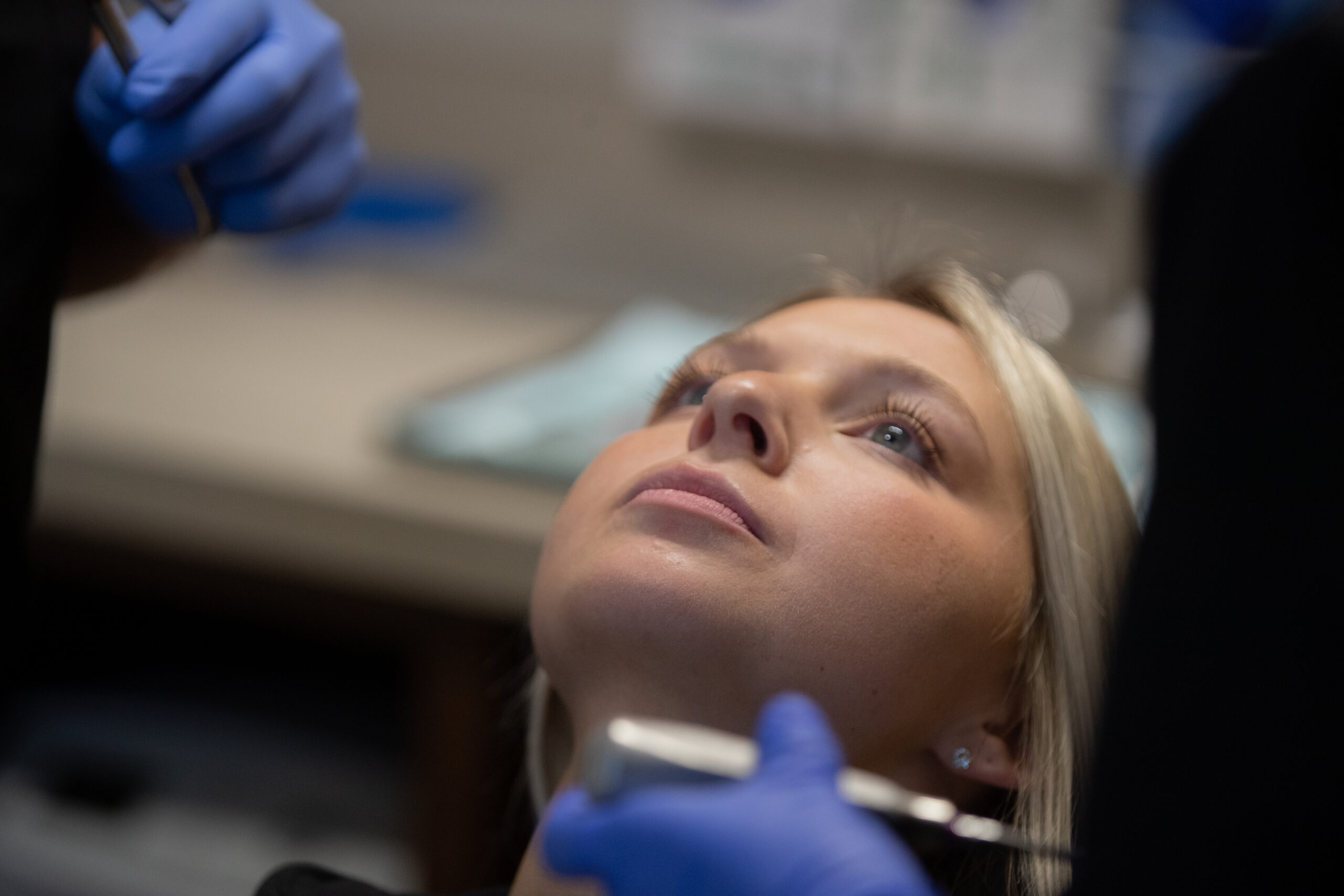 patient about to have a dental procedure