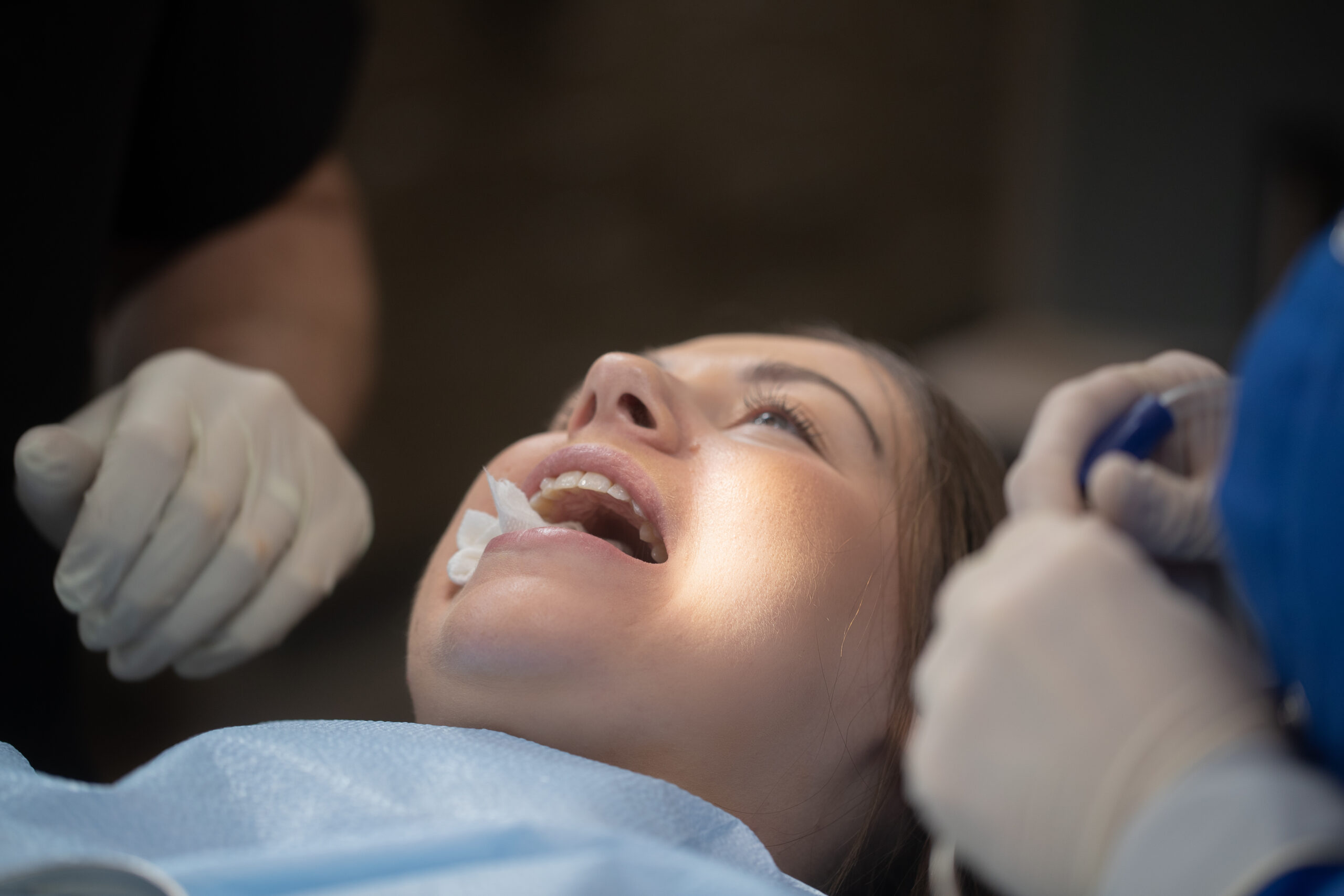 patient having oral surgery